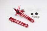 Folding Bike Crank Road Bicycle Intergrated Hollow  BCD 130mm With Bottom Brackets