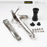 Folding Bike Crank Road Bicycle Intergrated Hollow  BCD 130mm With Bottom Brackets