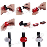 LED Bicycle Taillight Waterproof Multifunctional Cycling Safety Warning Flash Rear Light