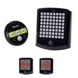 64 LED Bicycle Rear Tail Light With Wireless Remote Control Bike Turn Signals