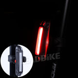 Bicycle Rear Light USB Rechargeable LED Light 3 Colors Cycling Safety Warning Bicycle Tail