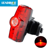 Bicycle Light ABS 3 Led USB Rechargeable Bike Rear Light Waterproof Safe Warning Tail Lamp 4 Mode