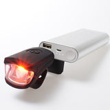 USB Rechargeable Bicycle Front Light 3W LED Super Bright Waterproof Silicone MTB Road Bike Headlight