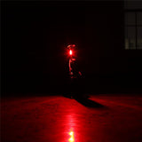 USB Rechargable LED Bicycle Rear Light Cycling Safety Warning Tail Seat Lamp