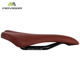Bicycle Leather Saddle MTB Road Bike Front Seat non-slip Comfortable Breathable Riding Saddle Mountain Cycling Parts