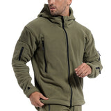 Men Jacket Sports Hooded Coat Hiking Outdoor Army