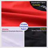 Men Waterproof Wind Coat Long Sleeve Cycling jerseys Set