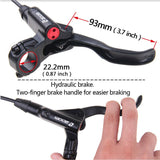 Mountain Bike Hydraulic Brake MTB Bicycle Oil Pressure Disc Brake Set Front and Rear Bettery 160/180mm
