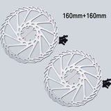 Mountain Bike Hydraulic Brake MTB Bicycle Oil Pressure Disc Brake Set Front and Rear Bettery 160/180mm