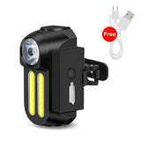 1200mAh Bicycle Flashlight USB Rechargeable Bike LED Light Set Front and Back Lights Waetproof