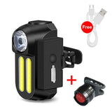 1200mAh Bicycle Flashlight USB Rechargeable Bike LED Light Set Front and Back Lights Waetproof