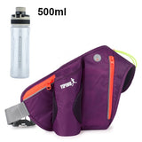 Sport Running Bags With 500ml Water Bottle Waist Bag Men Women Fanny Pack Run Belt For Phone Pocket Camping Hiking Bag