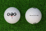 2Pcs Golf Balls Beginners Practice Driving Range Training Double Layer Ball Rubber