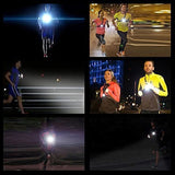 Cycling Running Light Waterproof Safety LED Chest Lamps Flashlight USB