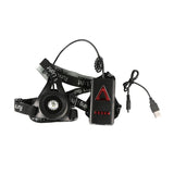 Cycling Running Light Waterproof Safety LED Chest Lamps Flashlight USB