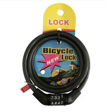 4-Digital 120cm Bike Combination Lock Digital Code Cable Bike anti-theft Safety Lock Tough 8mm Steel Wiring Lock Password Lock