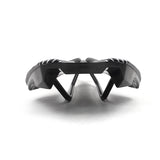 Hollow and comfortable half-pack seat for bicycle saddle riding