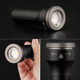 Bicycle Light Aluminum Alloy Waterproof MTB Road Bike Flashlight 1800mAh Built-in Battery USB