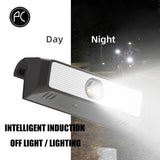 Bicycle Light Solar Energy Charging IPX6 Waterproof Intelligent Switch MTB Road Bike Headlight Cycling Accessories