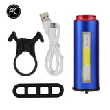 Bicycle Taillight Aluminum Alloy COB LED Warning Light 100 Lumen 850aAH Waterproof
