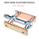 FX1 Bicycle Pedals Ultralight Bike Aluminum Alloy MTB Road Bike Cycling Classical Retro Wooden Styles Non-slip Pedals