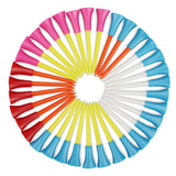 Pack of 30 pcs Golf Tees Plastic Golf Tee Durable Rubber Cushion Top Multi Color Length 56mm 72mm 83mm