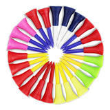 Pack of 30 pcs Golf Tees Plastic Golf Tee Durable Rubber Cushion Top Multi Color Length 56mm 72mm 83mm