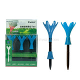 Plastic Golf Tees Petal Rotation Limit Golf Ball Tees Ball Tees 4 color for golfer gift 3pcs/bag