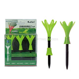 Plastic Golf Tees Petal Rotation Limit Golf Ball Tees Ball Tees 4 color for golfer gift 3pcs/bag