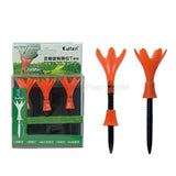 Plastic Golf Tees Petal Rotation Limit Golf Ball Tees Ball Tees 4 color for golfer gift 3pcs/bag
