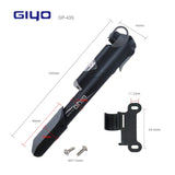 Cycle Pump Bicycle Inflator 120 psi High Pressure Foldable Handle & Gauge Cycling Hand Air Pump Ball Tire Inflation 43S