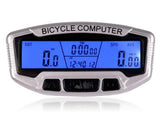 Bicycle Speedometer Wired Computer Stopwach Odometer LCD Screen Blue Backlight Auto Clear Sunding SD-558A