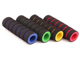 $9.9 Bike Racing 2Pc/1pair Bicycle Motorcycle Handle Bar Foam Sponge Grip Cover Non-slip Soft Handlebar Bike Bar wholesale