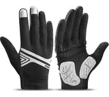 Cycling Gloves Touch Screen MTB Bike Gloves Sport Shockproof Full Finger Reflective Winter Spring Bicycle Glove For Men