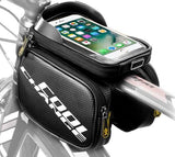 Bicycle Frame Front Head Top Tube Waterproof Bike Bag&Double IPouch Cycling For 6.0 in Cell Phone Bike Accessories