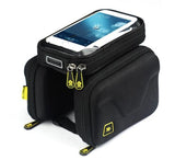 Bike Bag  6.2 Inch Touch Screen Bicycle Bag Front Frame Top Cell Phone TPU Cycling Bag Double Pouch MTB Accessory