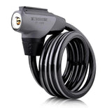 Bicycle Lock Anti-theft Cable Lock MTB Bike 1.5m Waterproof Cycle Cycling Motorcycle  Security Lock with reflective stripe