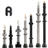 40/60/80mm 2PCS Bicycle Tubeless Tire Presta Valve Brass Core Brass Stem W/ Alloy & Tool
