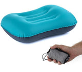 Inflatable Pillow Travel Air Pillow Neck Camping Sleeping Gear Fast Portable TPU