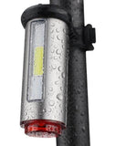 Bicycle Taillight Aluminum Alloy COB LED Warning Light 100 Lumen 850aAH Waterproof