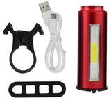 Bicycle Taillight Aluminum Alloy COB LED Warning Light 100 Lumen 850aAH Waterproof