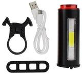 Bicycle Taillight Aluminum Alloy COB LED Warning Light 100 Lumen 850aAH Waterproof