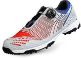 1pair Golf Shoes Men Sports Shoes Waterproof Male Sports Shoes Knobs Buckle Shoelace Breathable