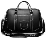 Large Capacity Leather Golf Bag Golf Clothing Bag Waterproof Golf Shoes Bags Double Layer Sports Handbags