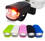 USB Rechargeable Bicycle Front Light 3W LED Super Bright Waterproof Silicone MTB Road Bike Headlight