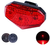 Bicycle Rear Safety Warning Light Waterproof ABS