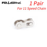 RISK Bike Chain Quick Link Connector Lock Set MTB Road Bicycle Power Chain Quick Release Buckle For 6/7/8 S /9/10/11/12 Speed