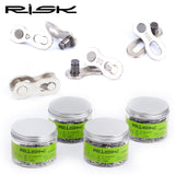 RISK Bike Chain Quick Link Connector Lock Set MTB Road Bicycle Power Chain Quick Release Buckle For 6/7/8 S /9/10/11/12 Speed