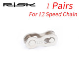 RISK Bike Chain Quick Link Connector Lock Set MTB Road Bicycle Power Chain Quick Release Buckle For 6/7/8 S /9/10/11/12 Speed