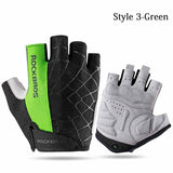 5 Color Half Finger Cycling Gloves Silicone Gel Thickened Pad Anti-skidding Shockproof Breathable MTB Road Bike Gloves